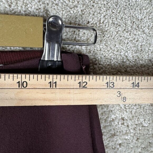 Vince Ponte Legging Front Seam Stitch Womens XS Black Cherry Skinny Stretch Pant - Picture 5 of 10